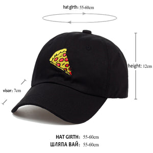 Pizza Embroidered Baseball Cap Pizza Embroidered Baseball Cap