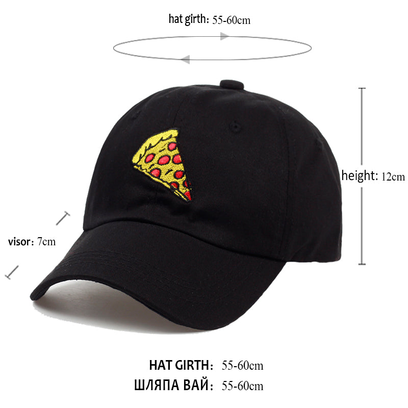 Pizza Embroidered Baseball Cap
