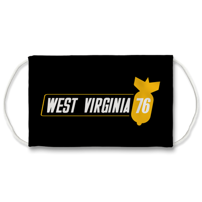 West Virginia 76 Sublimation Face Mask