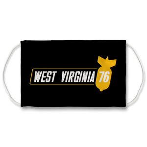 West Virginia 76 Sublimation Face Mask West Virginia 76 Sublimation Face Mask