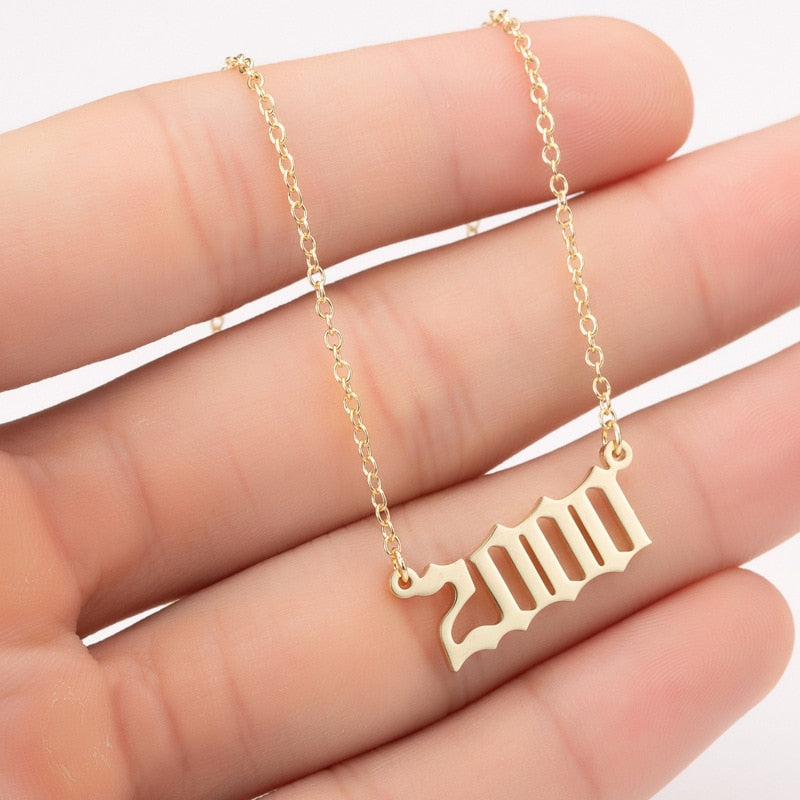 Women's Birth Year Necklace