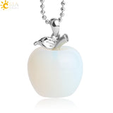 Crystal Apple Pendant Necklace | Apple Necklace Crystal Apple Pendant Necklace | Apple Necklace