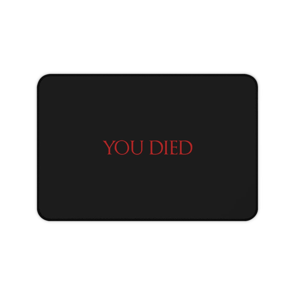 You Died RPG Fantasy Desk Mat | RPG Mouse Mat | Gaming Mouse Pad