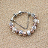 Rose Gold Heart Charm Bracelet Rose Gold Heart Charm Bracelet