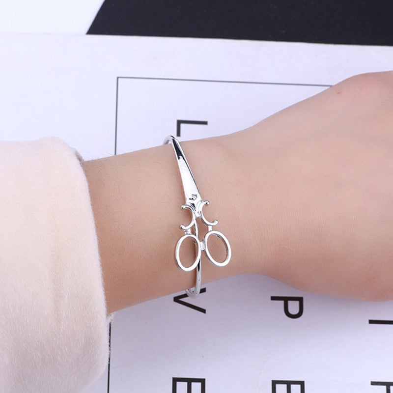 scissor bracelet, scissor pandora charm, shears bracelet