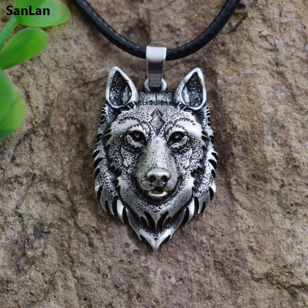 wolf necklace, norse mythology necklace Main image