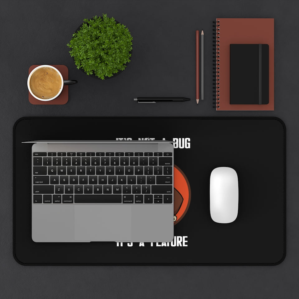 Todd It's Not A Bug It's A Feature RPG Fantasy Desk Mat | Video Game Mouse Mat | Gaming Mouse Pad