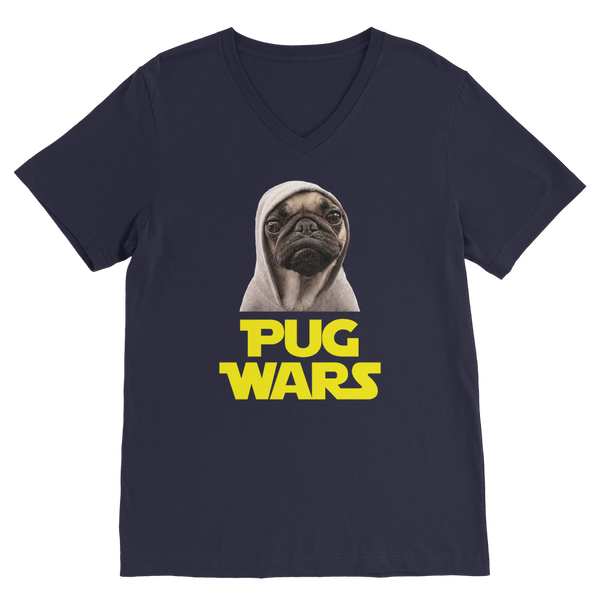 Pug Wars The Last Pug ﻿Classic V-Neck T-Shirt