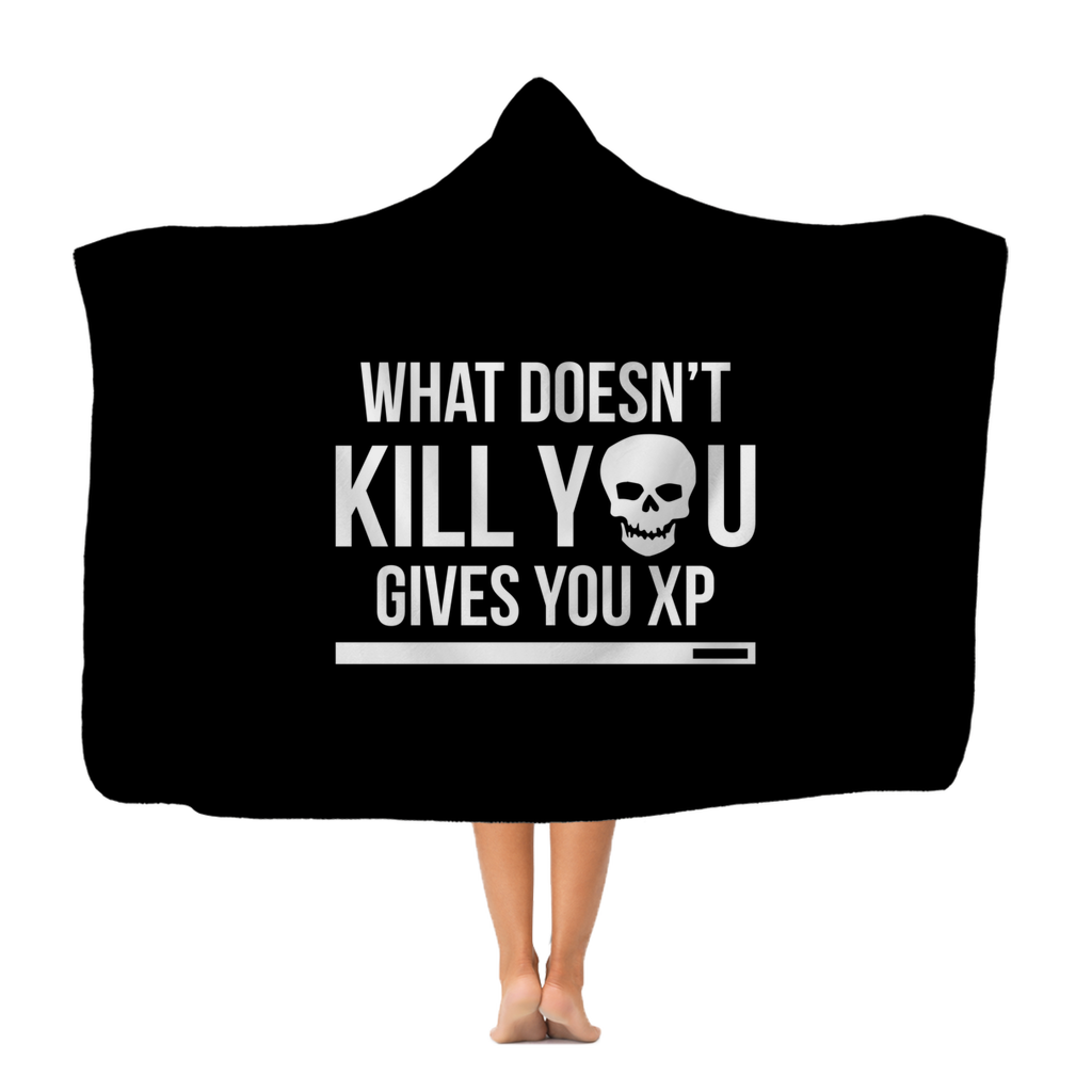 What Doesn't Kill You Gives You XP Classic Adult Hooded Blanket Secondary image