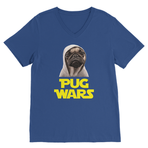 Pug Wars The Last Pug ﻿Classic V-Neck T-Shirt Pug Wars The Last Pug ﻿Classic V-Neck T-Shirt