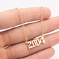 Women's Birth Year Necklace