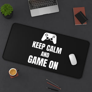 Keep Calm And Game On Desk Mat | Fantasy RPG Mouse Mat | Video Game Gaming Mouse Pad Keep Calm And Game On Desk Mat | Fantasy RPG Mouse Mat | Video Game Gaming Mouse Pad