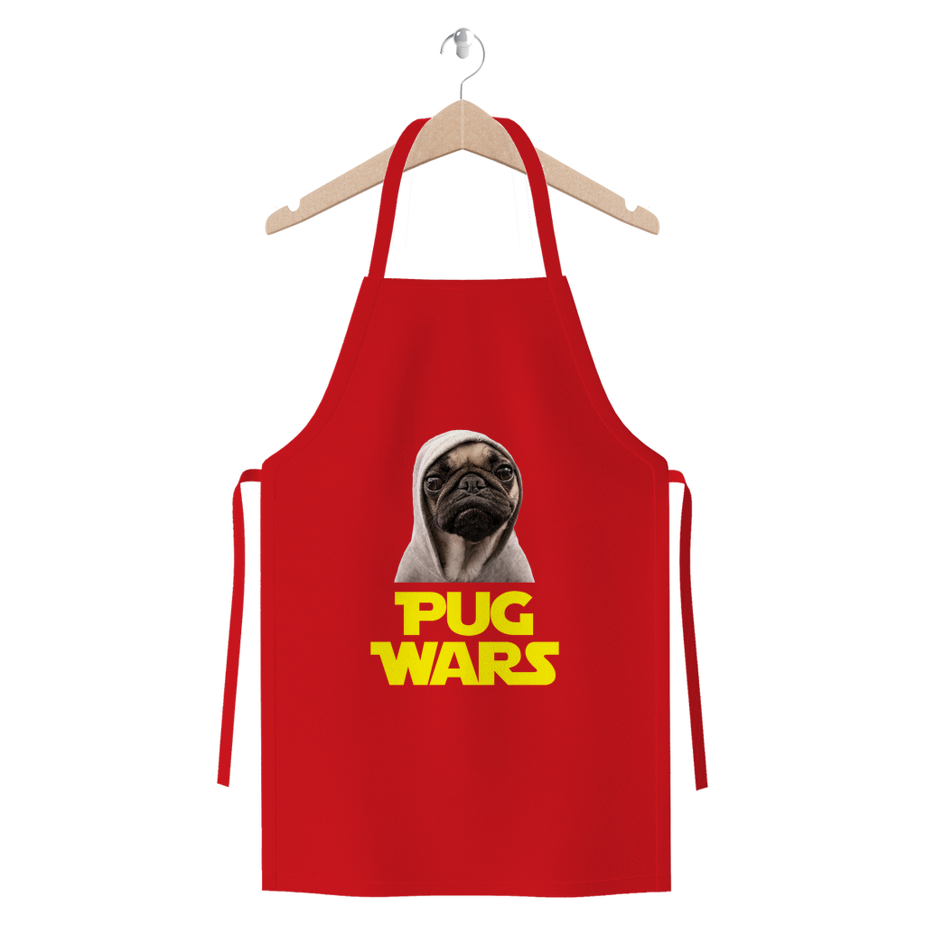 Pug Wars The Last Pug ﻿Premium Jersey Apron