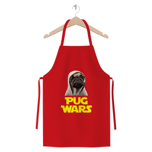 Pug Wars The Last Pug ﻿Premium Jersey Apron Pug Wars The Last Pug ﻿Premium Jersey Apron