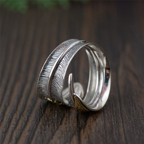 Sterling Silver Feather Ring
