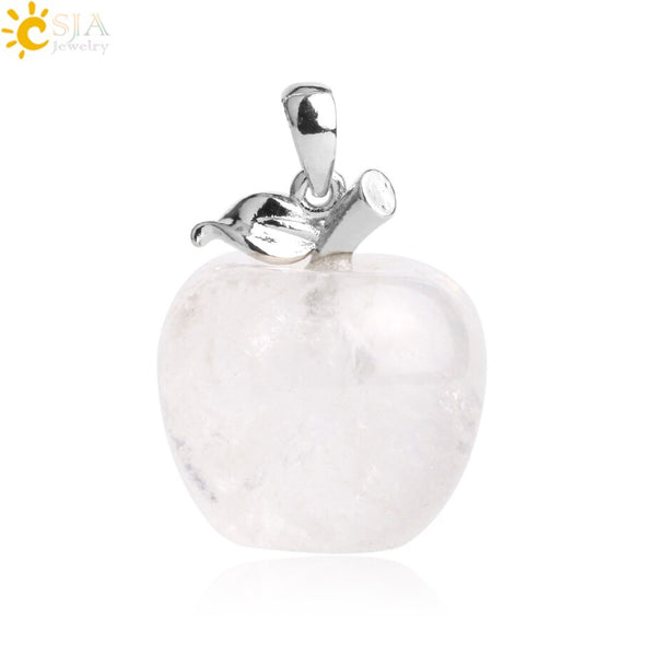 Crystal Apple Pendant Necklace | Apple Necklace