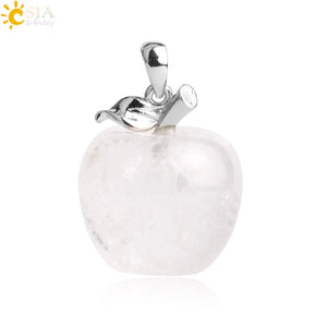 Crystal Apple Pendant Necklace | Apple Necklace Crystal Apple Pendant Necklace | Apple Necklace