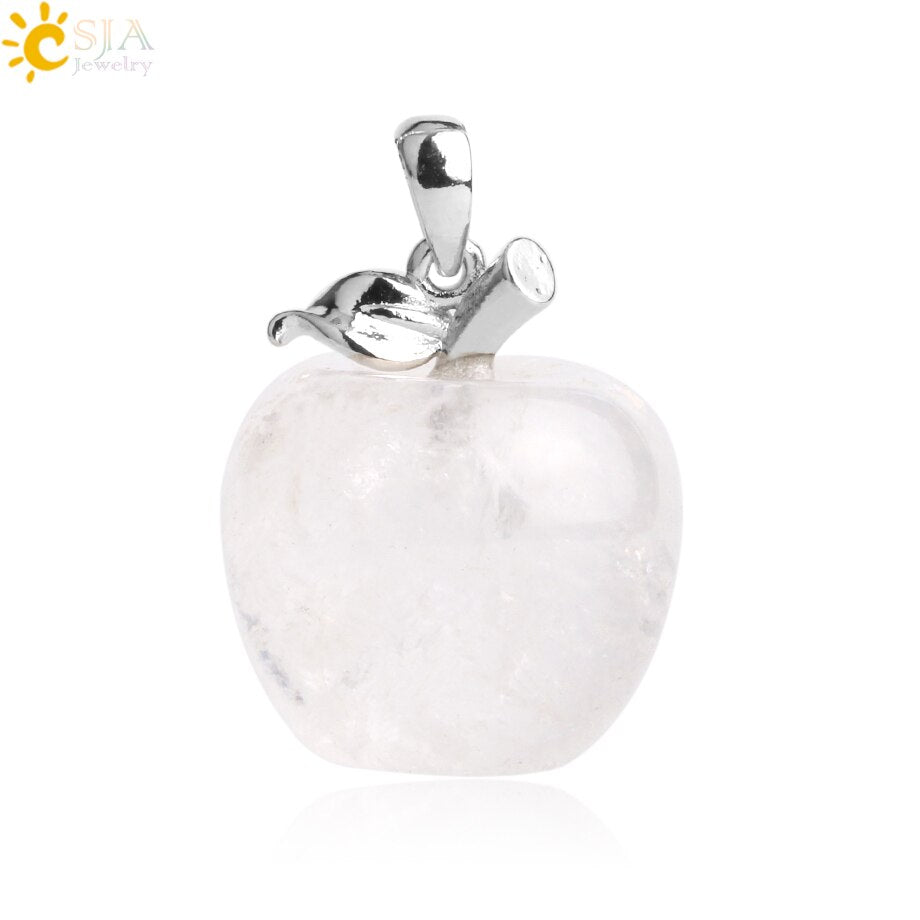 Crystal Apple Pendant Necklace | Apple Necklace