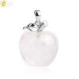 Crystal Apple Pendant Necklace | Apple Necklace Crystal Apple Pendant Necklace | Apple Necklace