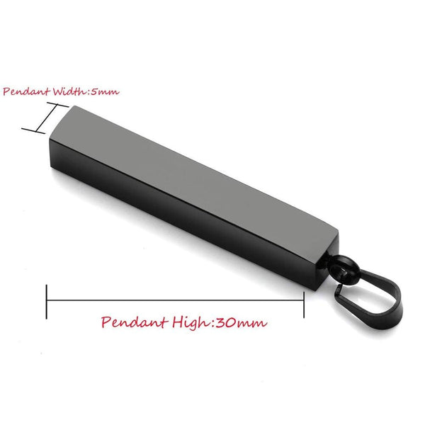 vertical bar necklace