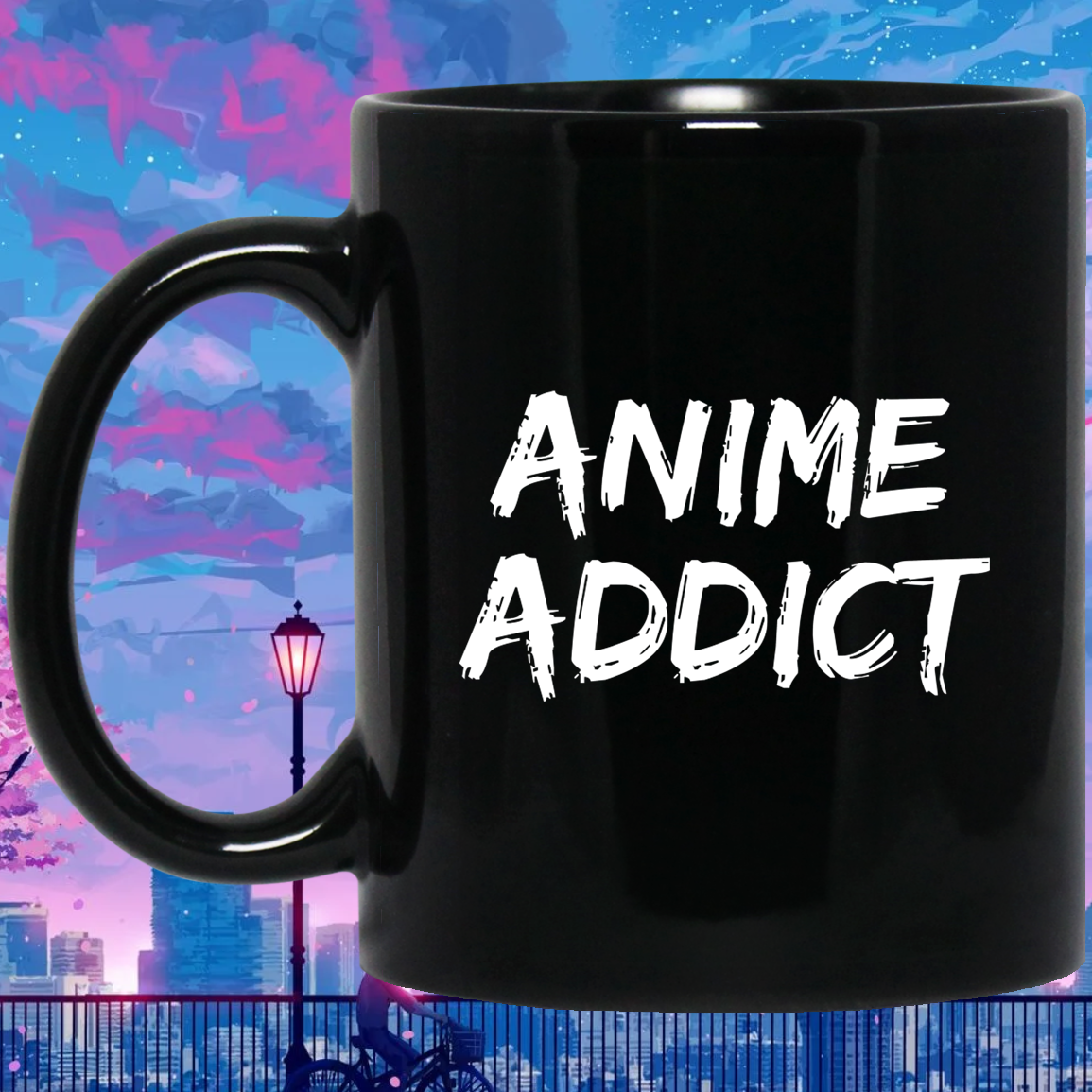 Anime Addict Anime Mug | Anime Gift Cup | Anime Coffee Mug | Anime Merch | 11oz Kawaii Mug