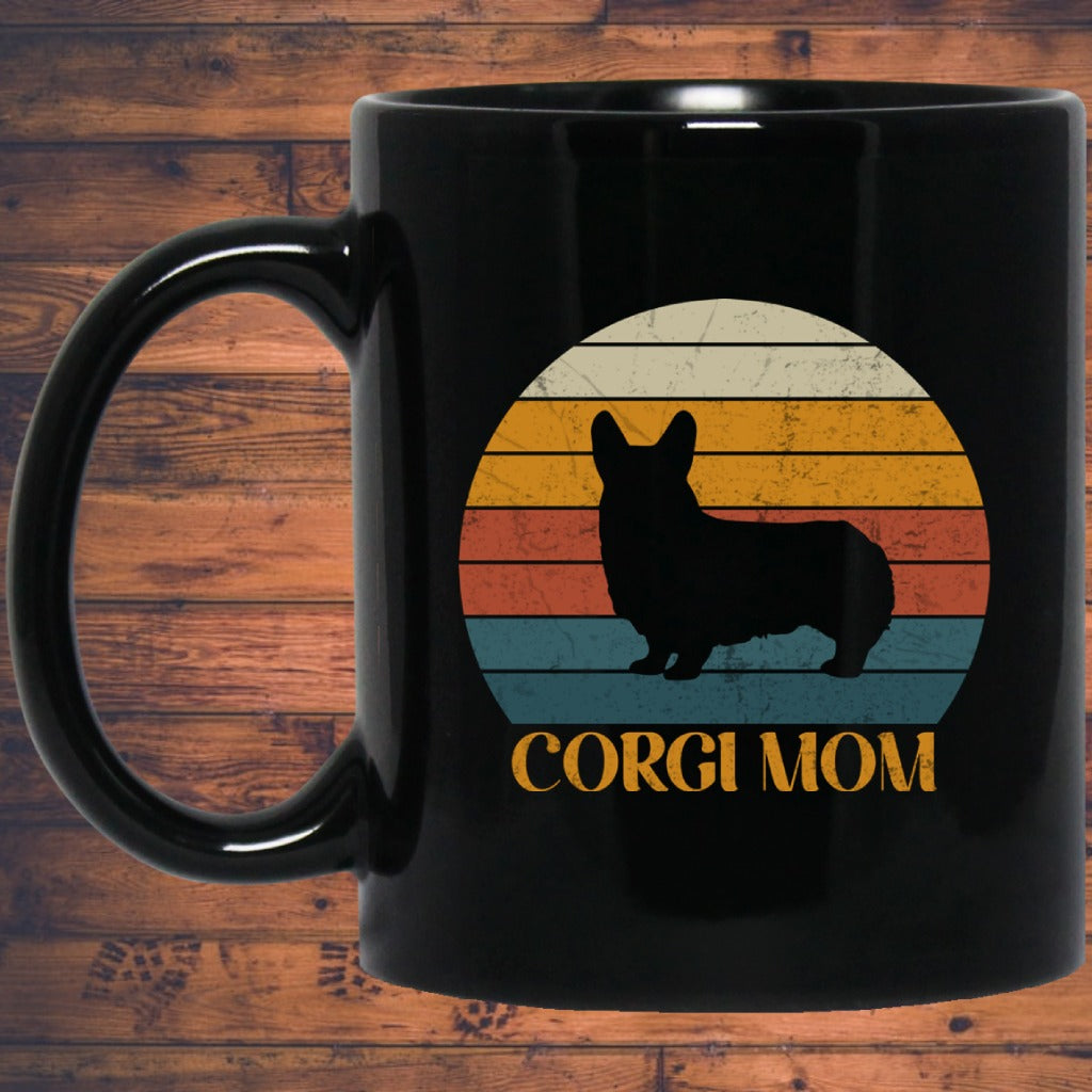 Corgi Mom Mug | Welsh Corgi Gifts | Corgi 11 oz. Black Mug Main image