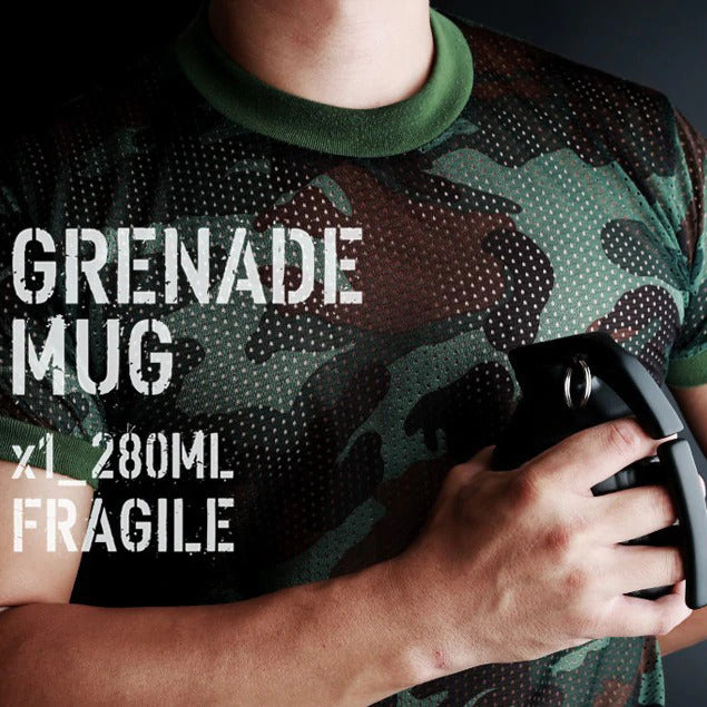Grenade Coffee Mug With Lid