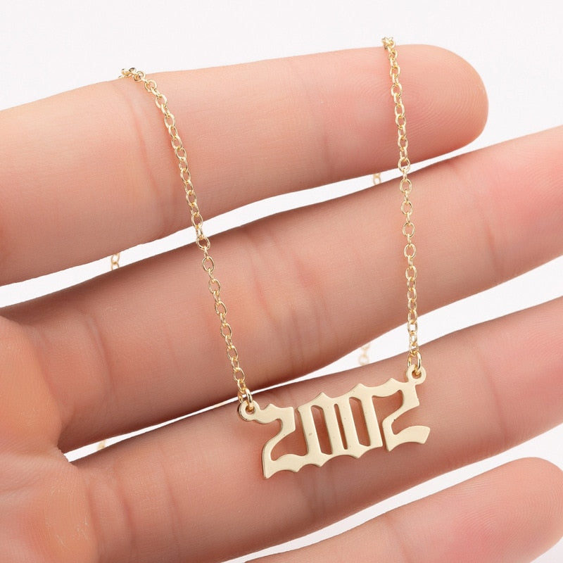 Women's Birth Year Necklace