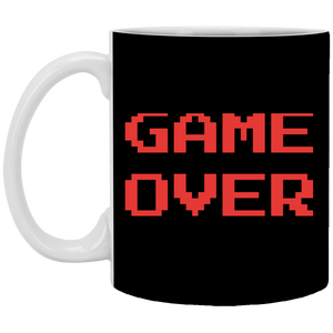 Game Over 11 oz. White Mug Game Over 11 oz. White Mug