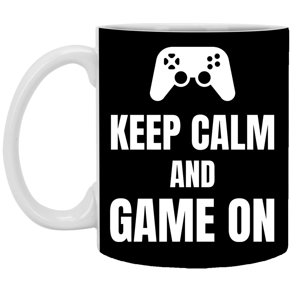 Keep Calm And Game On 11 oz. White Mug Main image
