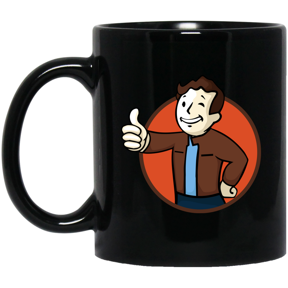 Todd Boy Vault Boy RPG Video Game 11 oz. Black Mug