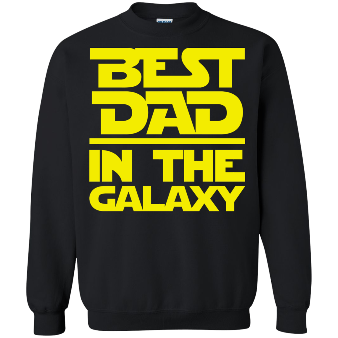 Best Dad In The Galaxy Crewneck Pullover Sweatshirt  8 oz. Secondary image