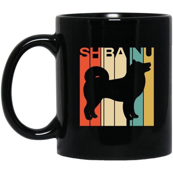 Shiba Inu Mug | Funny Shiba Inu Gifts | Cute Shiba Inu Silhouette 11 oz. Black Mug