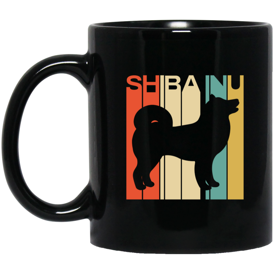 Shiba Inu Mug | Funny Shiba Inu Gifts | Cute Shiba Inu Silhouette 11 oz. Black Mug