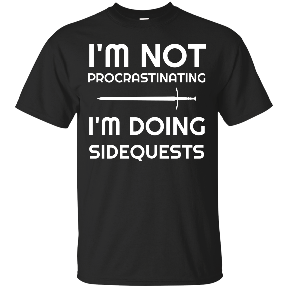 I'm Not Procrastinating I'm Doing Side Quests RPG Video Gaming Shirt Secondary image