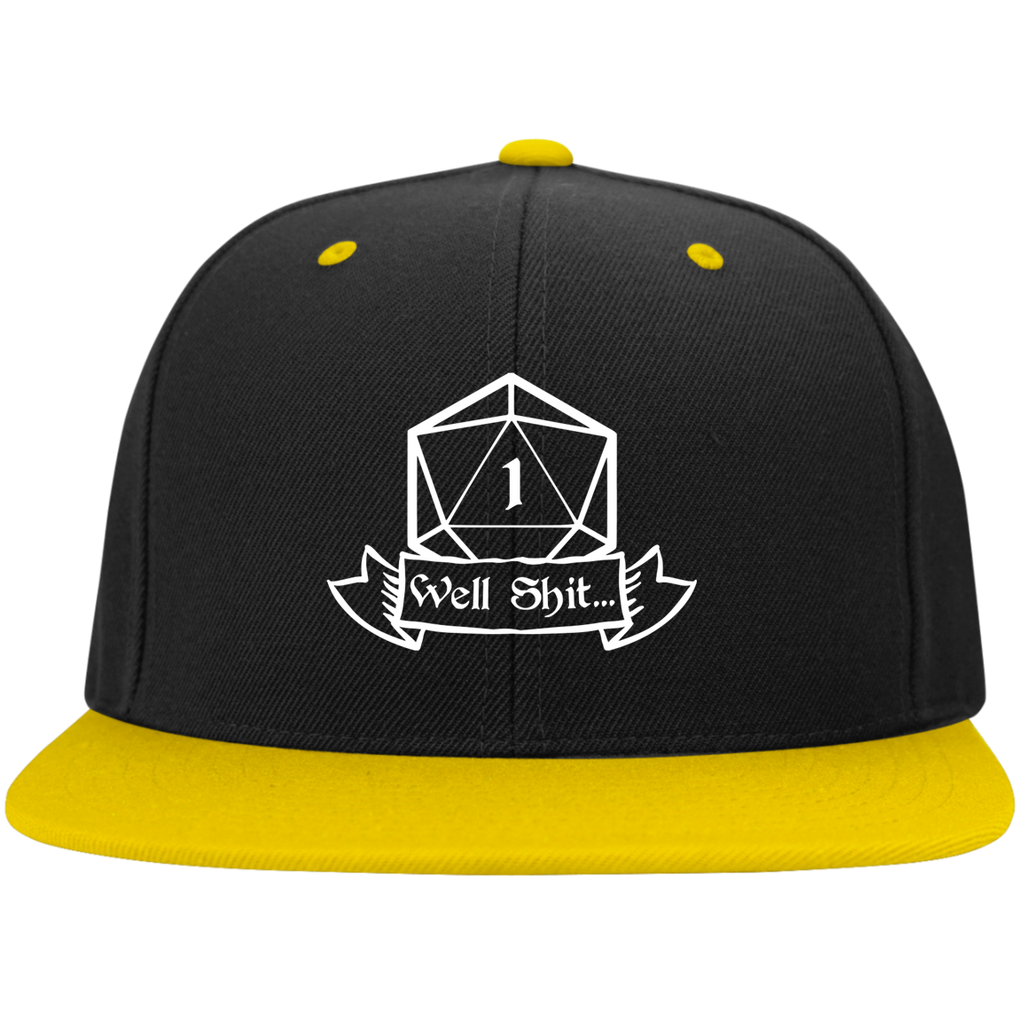 Well Shit RPG Dice Hat | Dungeon Master Hat | Tabletop RPG | Tabletop Games | RPG Hat | Role Playing Game Unisex Snapback Hat