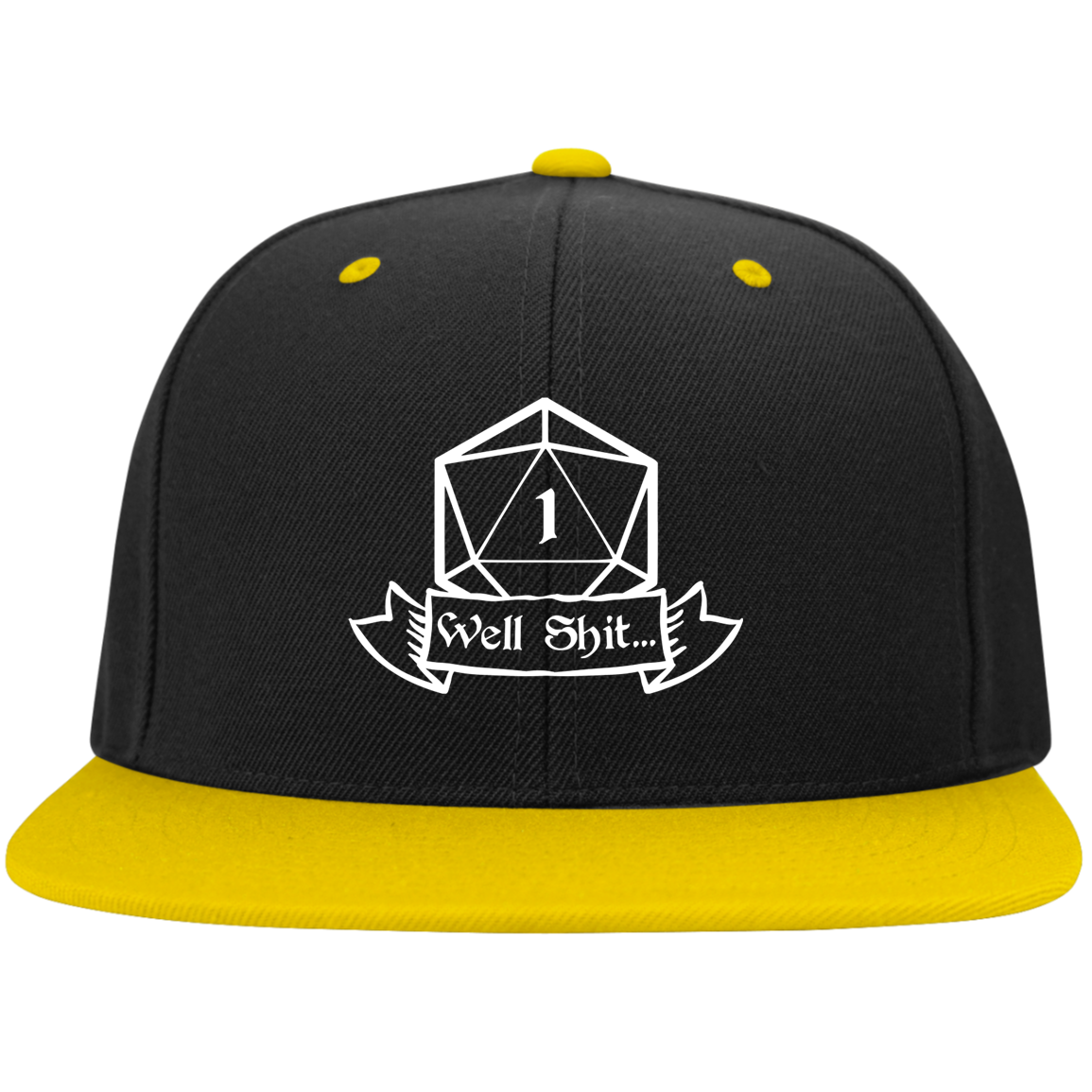 Well Shit RPG Dice Hat | Dungeon Master Hat | Tabletop RPG | Tabletop Games | RPG Hat | Role Playing Game Unisex Snapback Hat