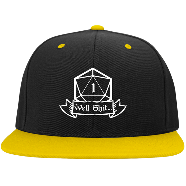 Well Shit RPG Dice Hat | Dungeon Master Hat | Tabletop RPG | Tabletop Games | RPG Hat | Role Playing Game Unisex Snapback Hat