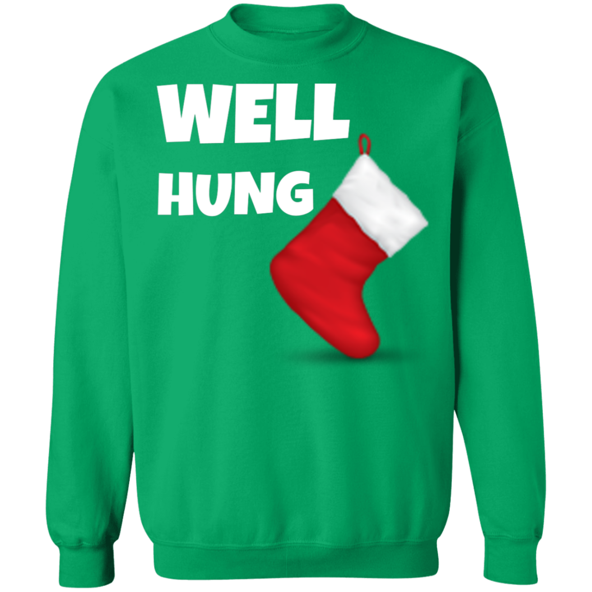 Well Hung Christmas Ugly Xmas Sweatshirt Secondary image