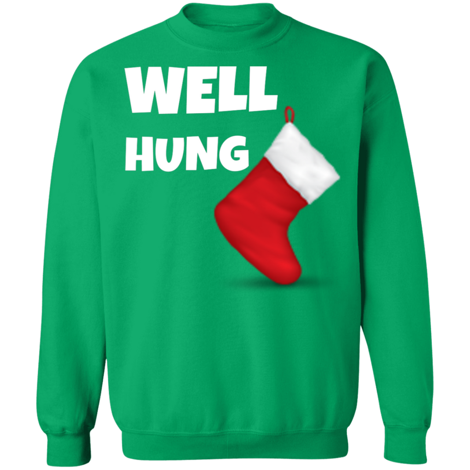 Well Hung Christmas Ugly Xmas Sweatshirt