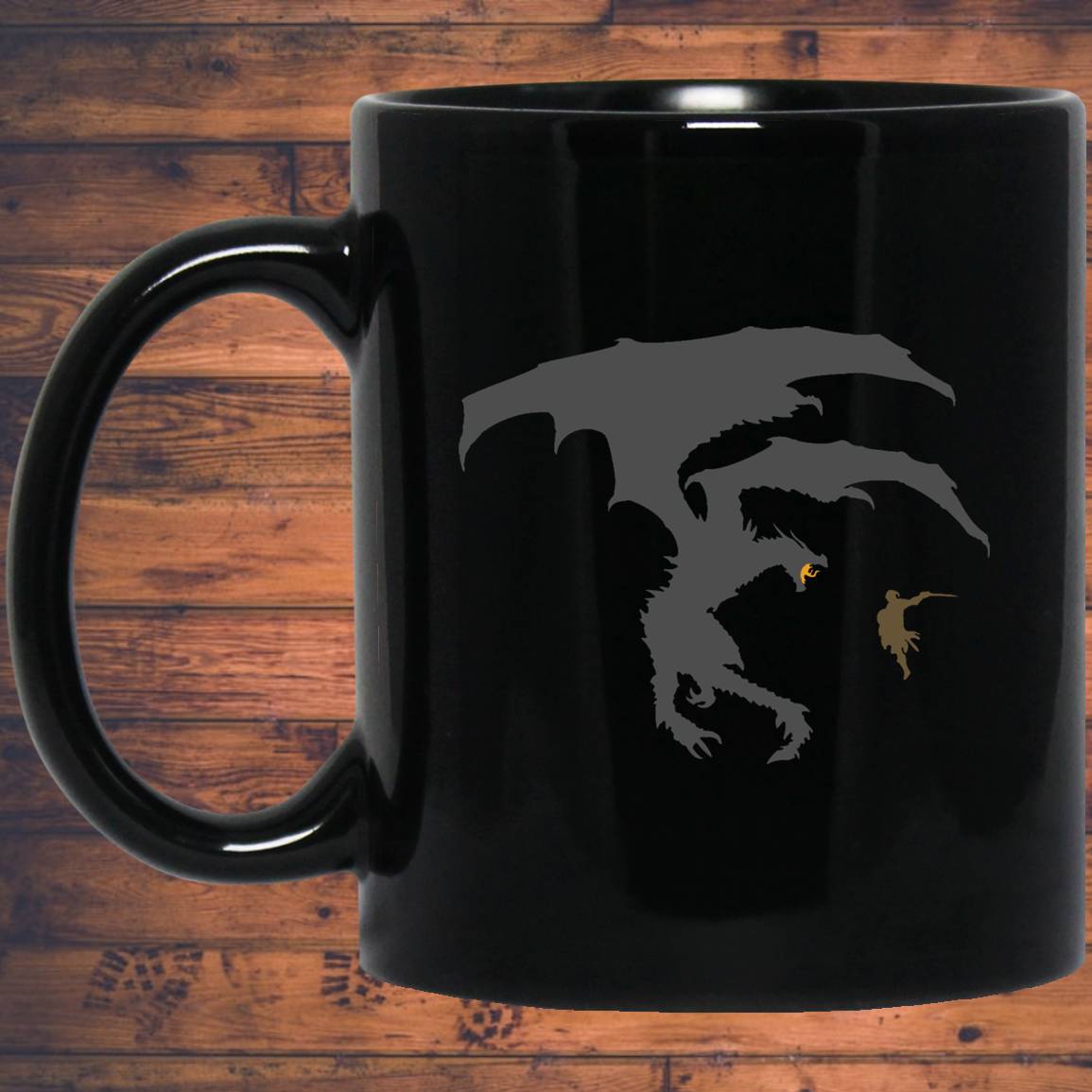 Dragon Fantasy RPG 11 oz. Black Mug Main image