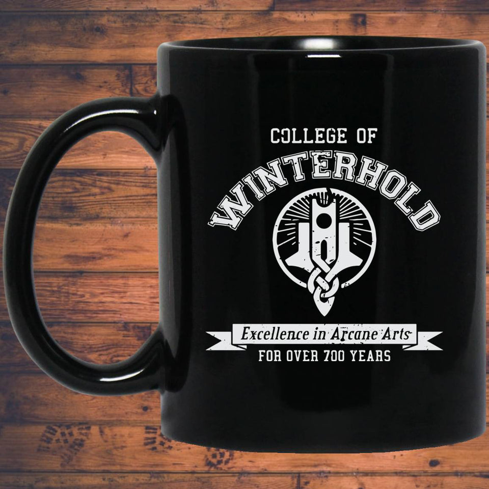 College of Winterhold 11 oz. Black Mug