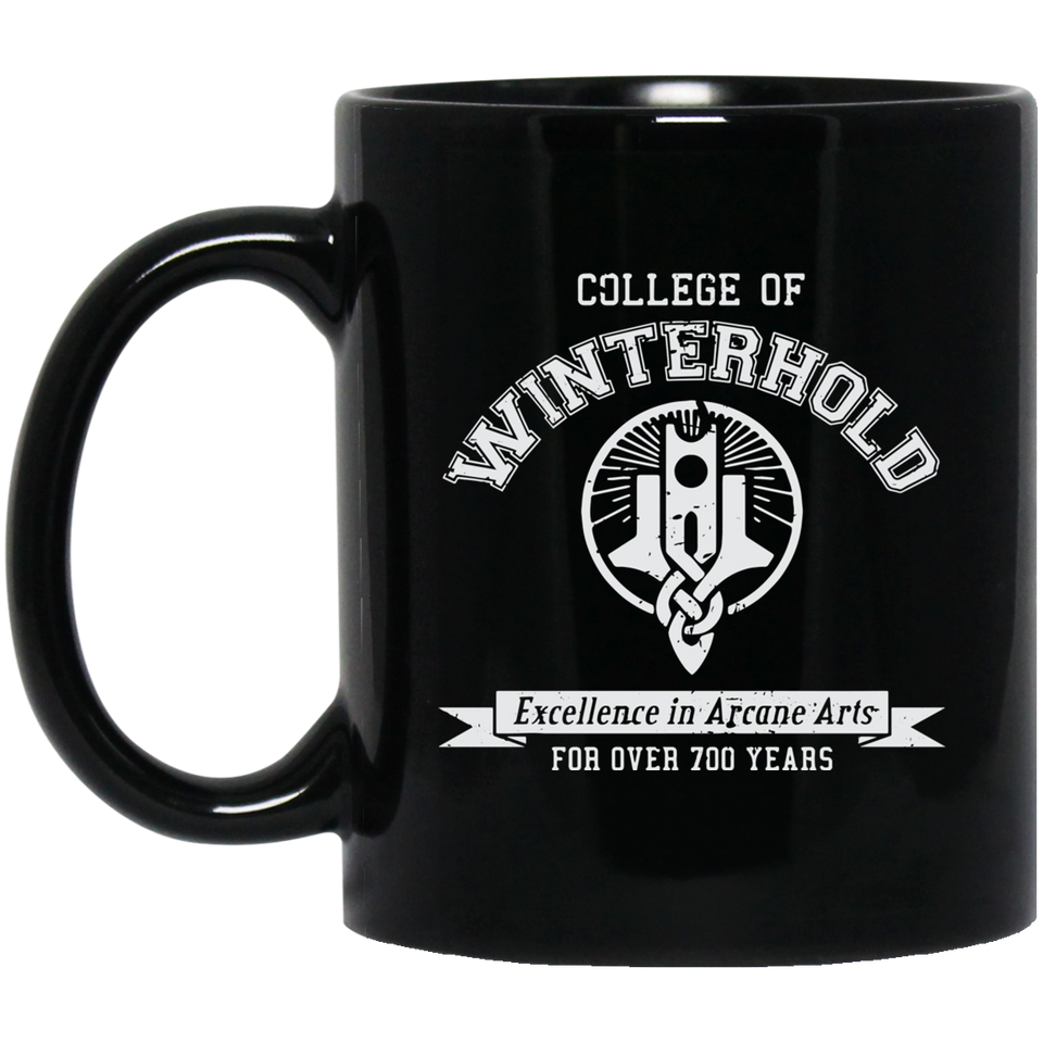 College of Winterhold 11 oz. Black Mug