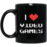 I Love Video Games 11 oz. Black Mug I Love Video Games 11 oz. Black Mug