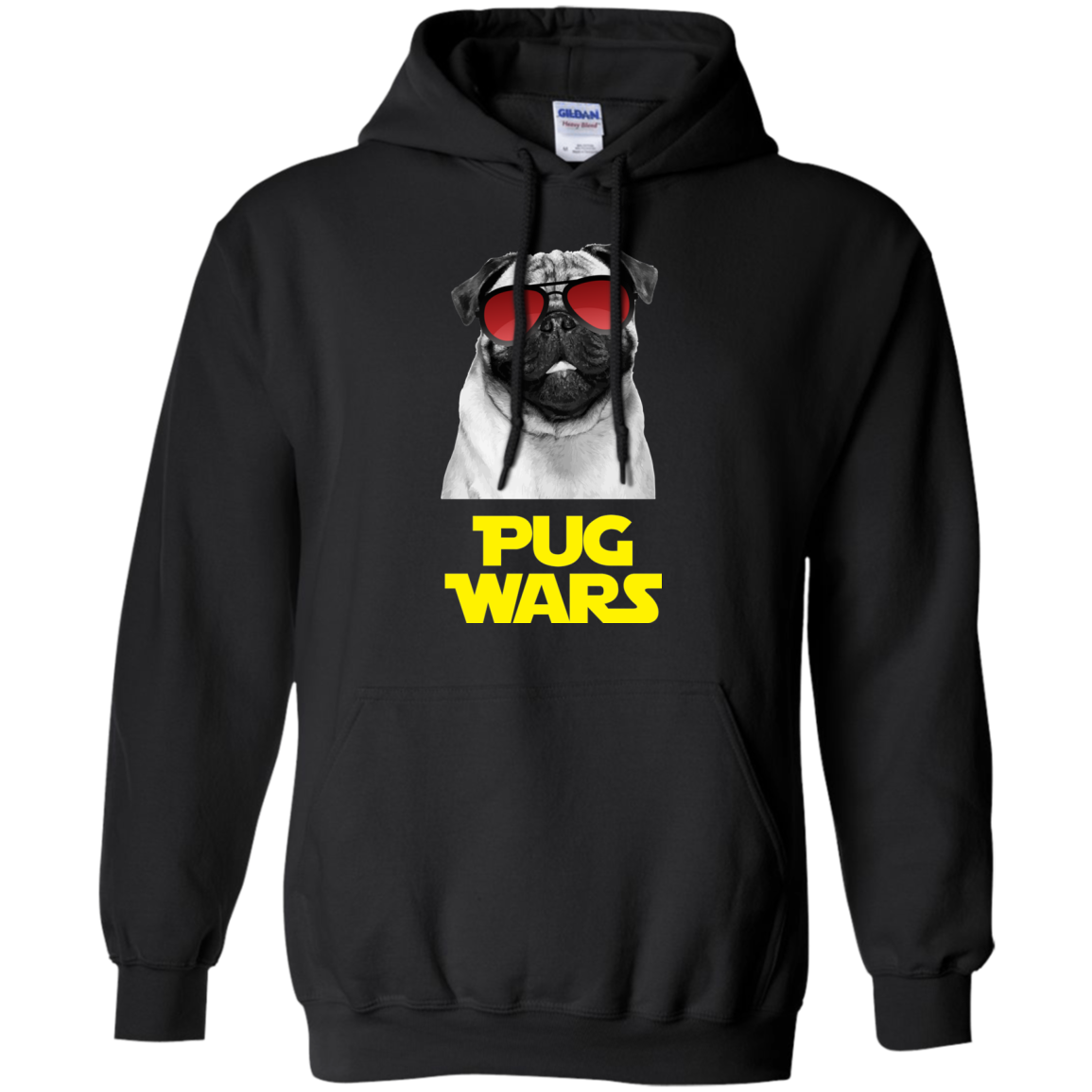Pug Wars Return Of The Pug Pullover Hoodie 8 oz. Secondary image