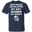 Software Developer By Day Gamer By Night T-Shirt