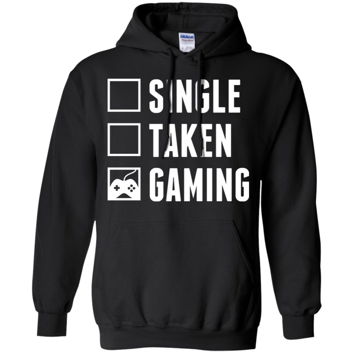 Single Taken Gaming Video Gamer Pullover Hoodie 8 oz. Secondary image