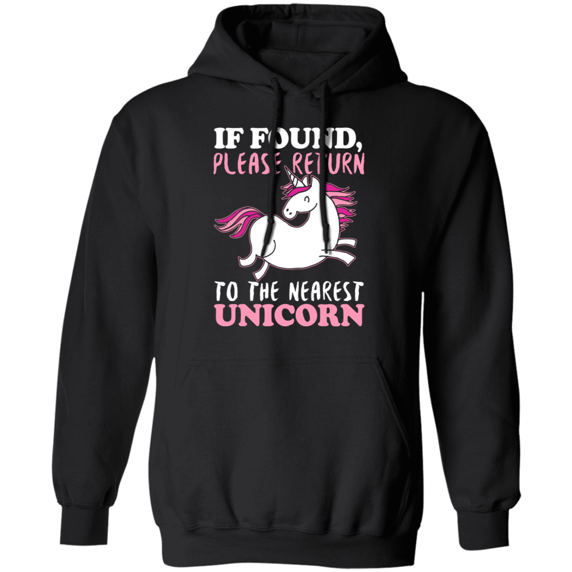 If Found Please Return To The Nearest Unicorn Hoodie Secondary image