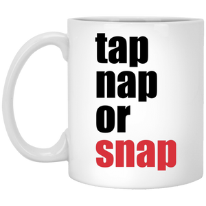Brazilian Jiu Jitsu Tap Nap Or Snap BJJ 11 oz. White Mug Brazilian Jiu-Jitsu BJJ Brazilian Jiu Jitsu Coffee Mug