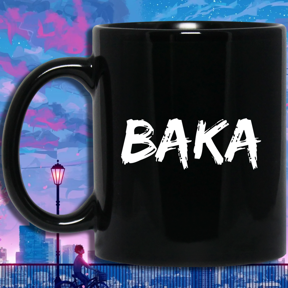 Baka "Fool" Anime Mug | Anime Gift Cup | Anime Coffee Mug | Anime Merch | Kawaii Mug 11 oz. Black Mug